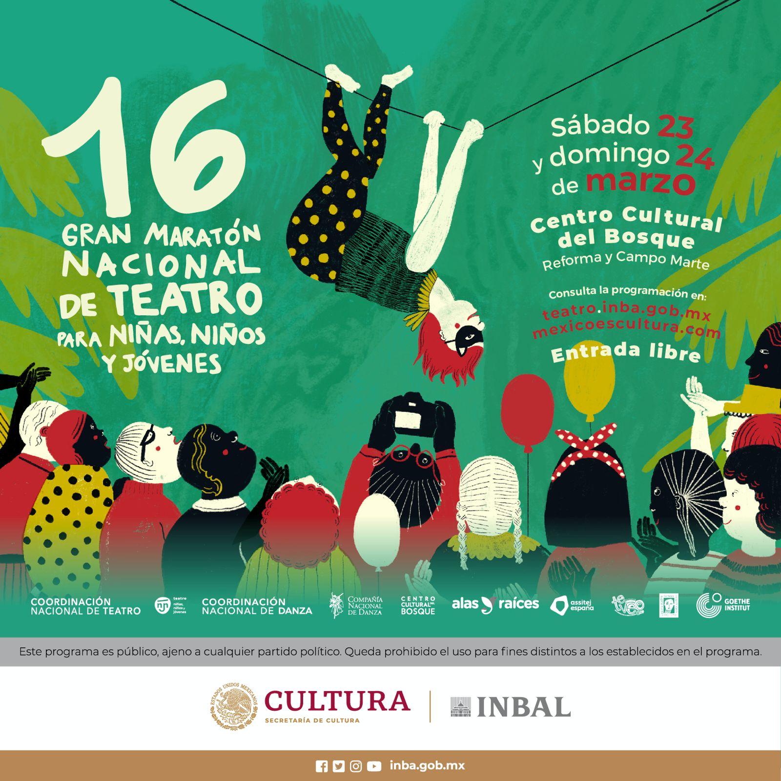 México celebra el 16° Gran Maratón de Teatro para niñas, niños y jóvenes