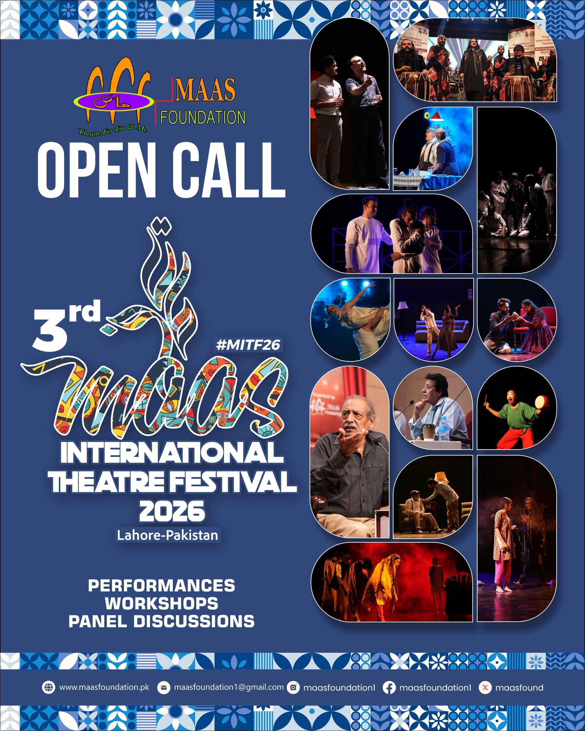 Open Call: 3rd Maas International Theatre Festival